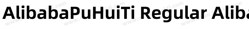 AlibabaPuHuiTi Regular AlibabaPuHui字体转换